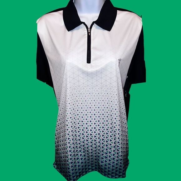SALE !!!! Unisex Golfino Multi Color Golf Polo Short Sleeve Shirt Size Small - Picture 2 of 5